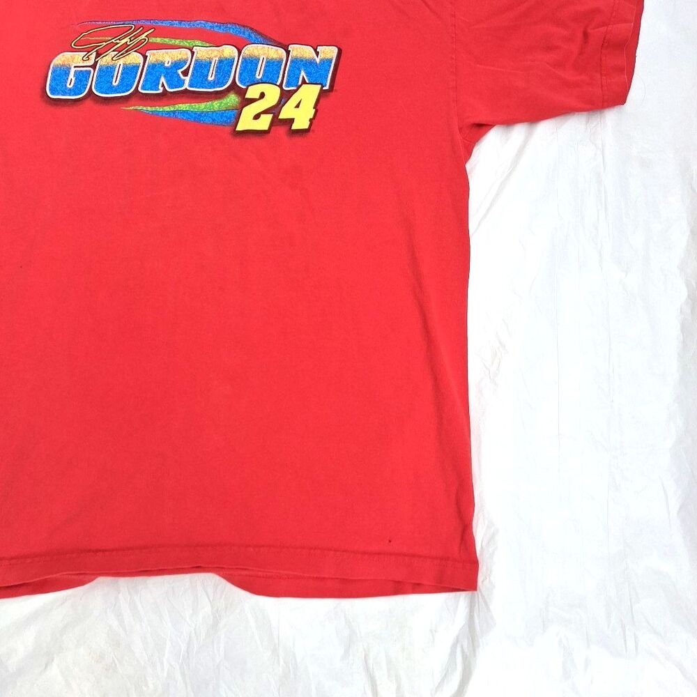 ​Vintage Jeff Gordon 24 NASCAR Shirt 2XL Competitors View Red Double Sided USA - Picture 8 of 15